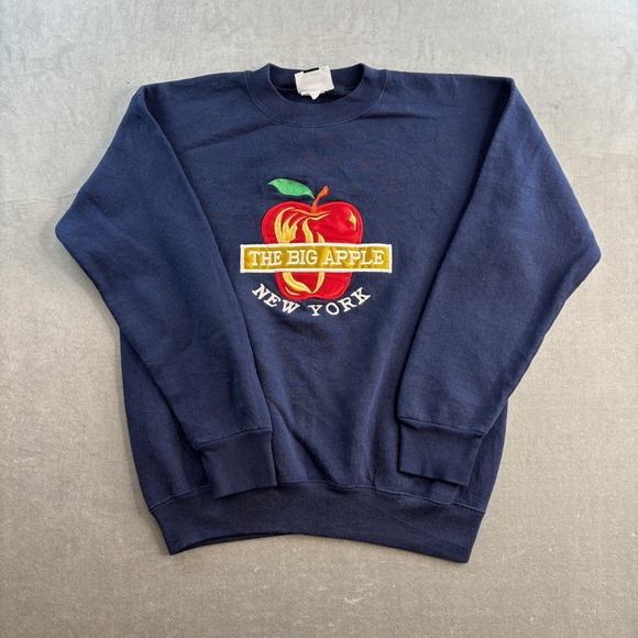 Lee Other - Lee The Big Apple New York Crewneck Sweatshirt Men's Large Navy USA Made